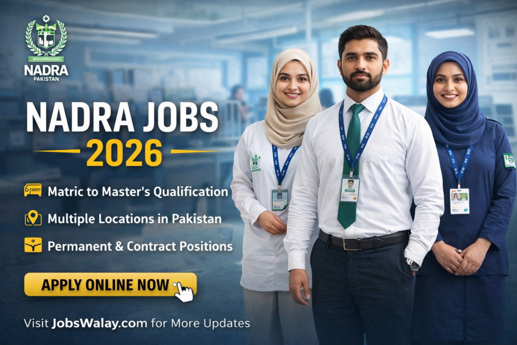 NADRA Jobs 2026 Online Apply - Latest 500+ New Vacancies