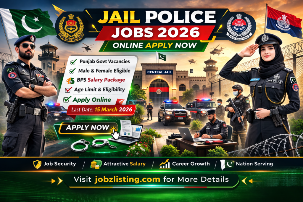 Jail Police Jobs 2026 - Online Apply For Prison Department Vacancies
