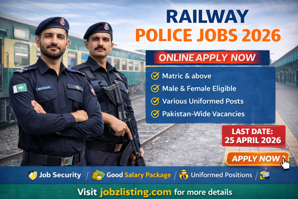 Railway Police Jobs 2026 – 500+ New Vacancies | Apply Online