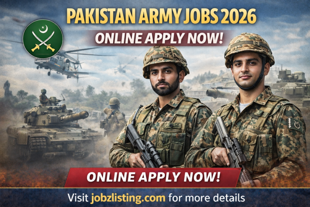 Pakistan Army Jobs 2026 – Join Pak Army As Soldier | Apply Online