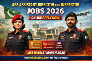 ASF Assistant Director and Inspector Jobs 2026 | Apply Online